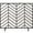 Stain Black, variant on Best Choice Products 38x31in Single Panel Handcrafted Iron Chevron Fireplace Screen w/ Distressed Finish - Gold