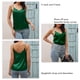 thumbnail image 5 of Camiseta sin mangas de satén para mujer NikouMX cuello en V, 5 of 6