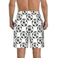 thumbnail image 3 of Kdxio Happy Football Pattern Mens Casual Shorts - Drawstring Summer Beach Sports Shorts for Men, 3 of 9