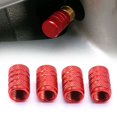 thumbnail image 4 of 4Pcs Aluminium Roue Pneu Valve Tiges Air Poussière Couvre Vis Bouchon Accessoires, 4 of 12