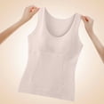 thumbnail image 2 of AINIYS Women's Neck Sleeveless Shaping Tank Tops Slimming Supportive Layering Daily Loungewear Blouse Beige L, 2 of 7