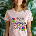 thumbnail image 2 of Autism Awareness Teacher Shirt – Puzzle Ribbon Bow Heart Graphic Tee , White, 2XL, 2 of 6