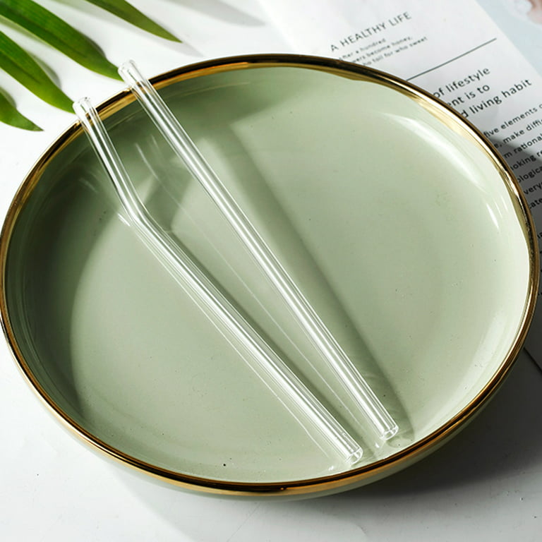 Creative Bamboo Leaf Glass Cup Set Living Room Afternoon Tea Juice