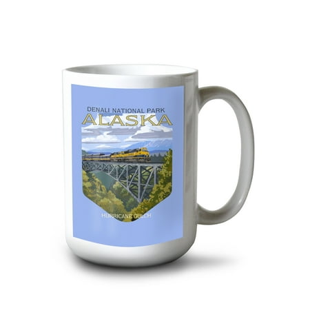 

15 fl oz Ceramic Mug Denali National Park Alaska Hurricane Gulch Contour Dishwasher & Microwave Safe