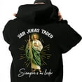 thumbnail image 3 of San Judas Tadeo Hoodie – Siempre a Mi Lado Jesus Graphic Pullover, Spanish Christian Faith Hoodie, Religious Catholic Sweatshirt, Unisex Faith-Based Apparel Gift, 3 of 7