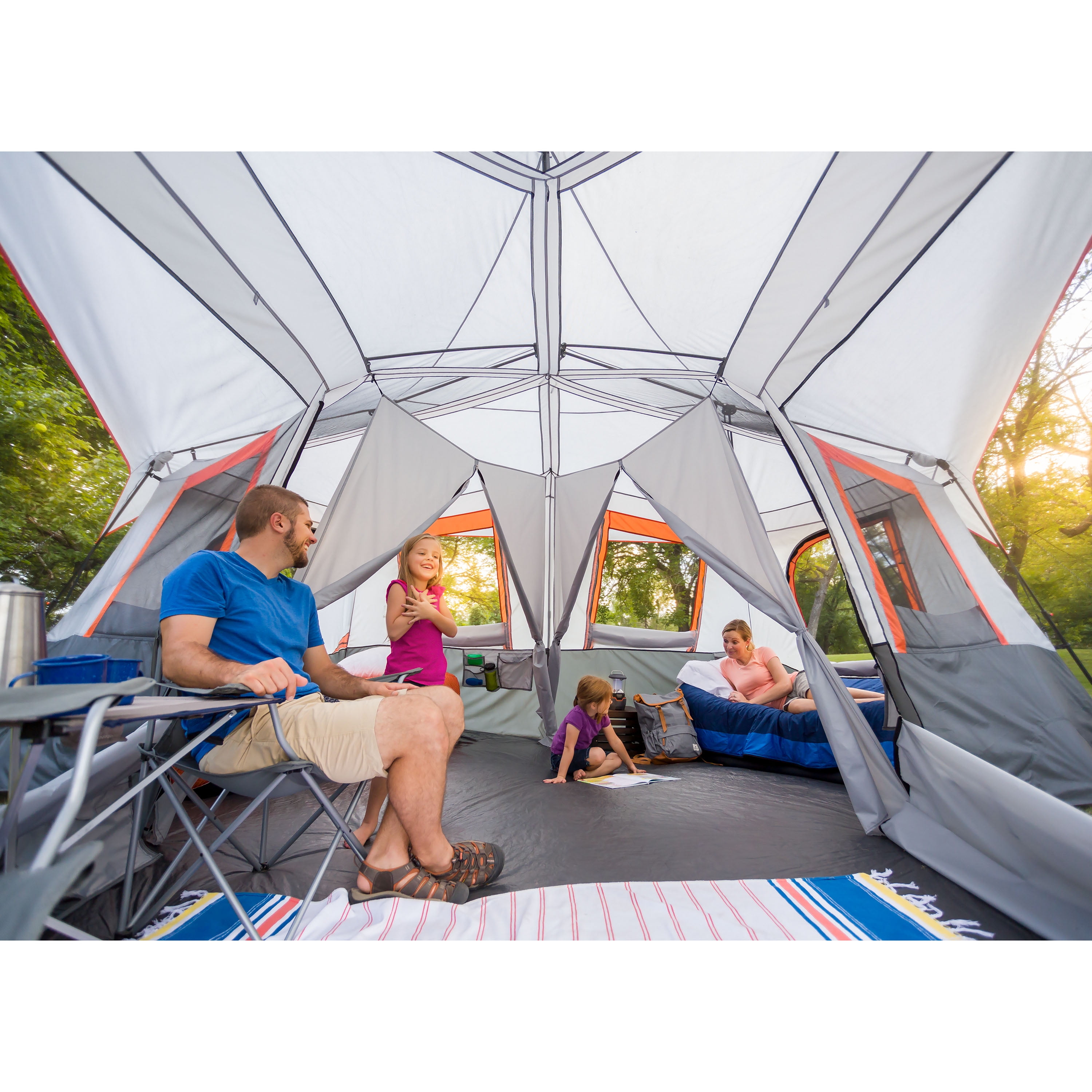 Finders Ozark Trail 12 Person 3 Room Instant Cabin Tent