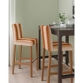thumbnail image 2 of Burnt Orange Ombre Bar Stool Covers Set of 6, Modern Abstract Art Farmhouse Gradient Stretch Bar Chair Covers with Backs, Removable Pub Counter Height Chair Cover for Kitchen Dining Room Cafe, 2 of 7