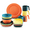 Multi Color, variant on ReaNea Plastic Dinnerware Set of 20 Pieces, Unbreakable and Reusable Light Weight Plates Mugs Bowls Dishes Easy to Carry and Clean BPA Free Service for 4