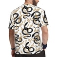 thumbnail image 2 of Wukai Snake Print Men's Short-Sleeved Mesh T-Shirt,Quick-Dry Short Sleeve Workout T-Shirt-4X-Large, 2 of 8