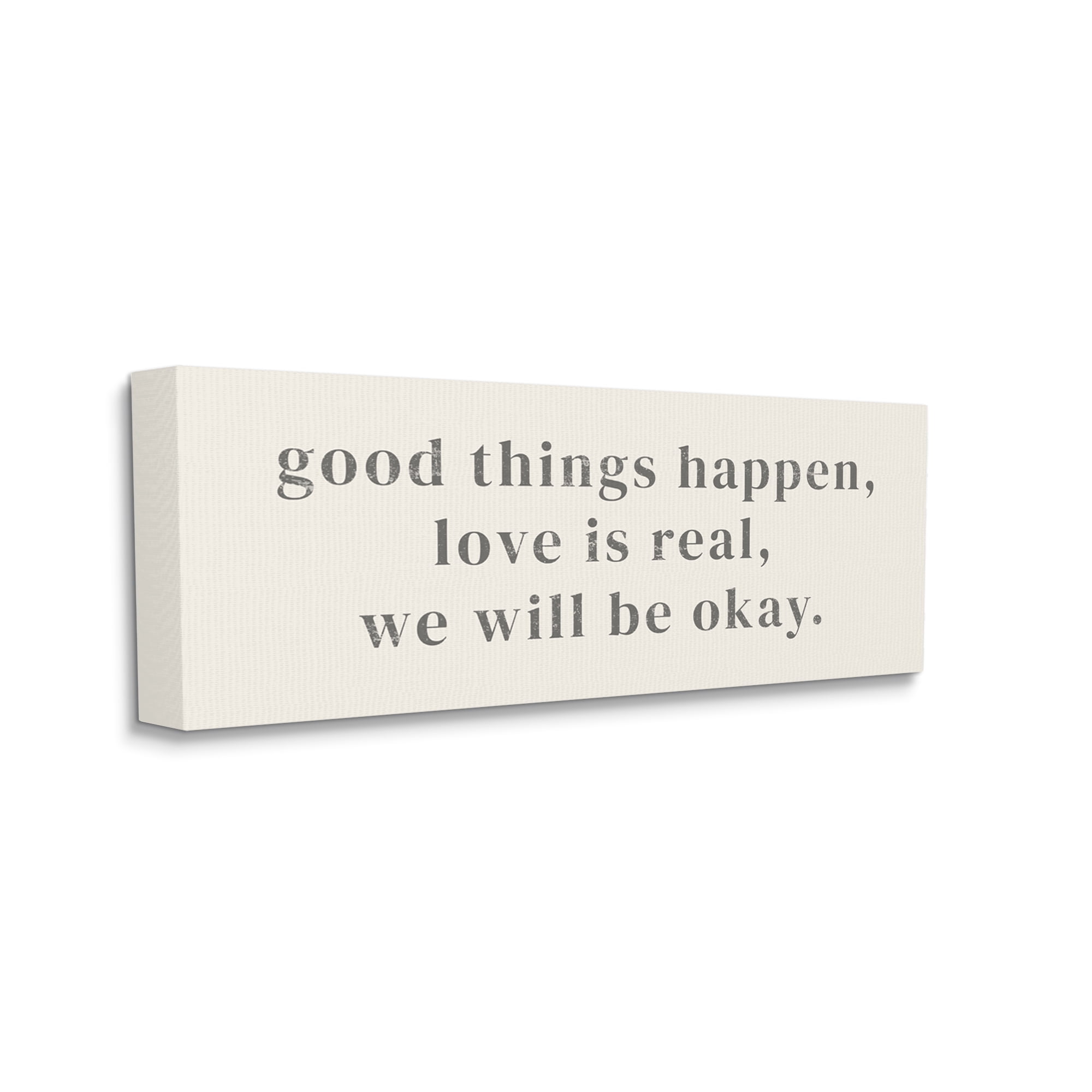 Stupell Industries We Will Be Okay Soothing Encouragement Sentiment Graphic Art Gallery Wrapped Canvas Print Wall Art, Design by Daphne Polselli