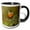 Black/White, variant on 3drose, American Robin, Bird, Yellowstone Np, Wyoming - Na02 Rnu0339 - Rolf Nussbaumer, 11oz Two-tone Yellow Mug
