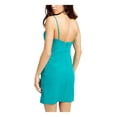 thumbnail image 2 of CITY STUDIO Womens Green Spaghetti Strap Short Sheath Dress 9, 2 of 4