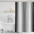 thumbnail image 4 of Ombre Black White Waterproof Fabric Shower Curtain,Simple Abstract Striped Farmhouse Waterproof Fabric Shower Curtain for Bathroom Curtains Bathtubs Shower Curtains with 12 Hooks Extra Long 72x96, 4 of 8