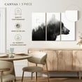 thumbnail image 4 of Elephant Stock Nature Big Bear I Wall Art - Horizontal Multi Panel Canvas - Living Room Wall Decor - Animal Multi Panel - Gray And Black Decor By Cafelab - 38" x 24", 4 of 4