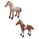 thumbnail image 1 of 2 piezas de juguetes de peluche de caballo de simulación, encantadora figura de caballo pequeño, juguete decorativo EstiloE, 1 of 9
