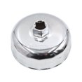 thumbnail image 1 of Unique Bargains 86mm 16 Flutes Silver Tone Metal Car Oil Filter Cap Wrench Socket Remover Tool, 1 of 3