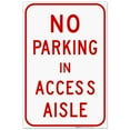 thumbnail image 1 of Maryland Handicap Parking Sign, No Parking In Access Aisle Sign, 24x36 Corrugated Plastic, 1 of 7