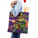 thumbnail image 4 of Rabbit Jack Bolso de tela con estampado de lienzo para mujer, bolsa de compras reutilizable y estética, con cremallera interior, regalo para mujer,40*45cm., 4 of 6