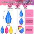 thumbnail image 2 of 24 Pieces Nail Rhinestones Picker Wax Replacement Head Tips with Case Wax Tip Rhinestone Tool Wax Pen Replacement Tip Nail Gem Jewelry Dotting Tip for Wax Replacement Wax Head Accessories, 4 Colors, 2 of 5