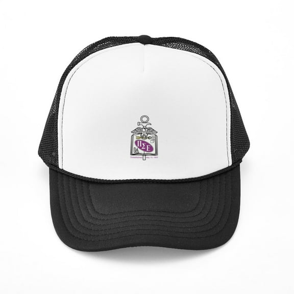 CafePress - Pi Sigma Epsilon Colored Crest - Adjustable Unisex Printed Trucker Hat with Mesh Back