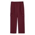 thumbnail image 4 of Yifymode Men Outdoor Cargo Pant Lightweight Tactical Pant Hiking Jogger Classic Fit Multi Pockets,Wine S, 4 of 5