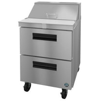 Hoshizaki SR27B-8D2 Refrigerator, Single Section Sandwich Prep Table, Stainless Drawers