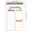 thumbnail image 2 of Inkdotpot To Do List Notepad 6 X 9 Paper Stationery, Elegant Spiral Notepad Daily Checklist- Motivational Organizer Planner List Pad- Notepad Tear Off (50 Sheets), 2 of 5