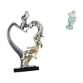 thumbnail image 1 of Figura De Pareja Besándose, Estatua De Pareja Besándose, Adorno De Escritorio Coleccionable Para Dormitorio, Boda, Estantería, Armario, Decoración Del Hogar, Muñeca De Resina De Mujer De, 1 of 8