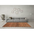 thumbnail image 3 of Ahgly Company Indoor Square Abstract Brown Contemporary Area Rugs, 4' Square, 3 of 4