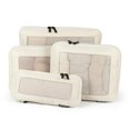 thumbnail image 1 of Aerotrunk Compression Packing Cubes for Travel - Luggage Organizer Bags - Double Zipper Packing Cubes for Suitcases (4-Pack, Beige), 1 of 8