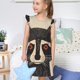 thumbnail image 4 of Balery Retro Raccoon Graphic Print Camisón de princesa para niñas, pijama de algodón con mangas abullonadas, suave y bonito.-XX-Large, 4 of 6