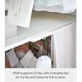 thumbnail image 5 of Yamazaki Home Expandable Suitcase Rack, White, Steel, Expandable, 5 of 7