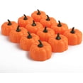 thumbnail image 1 of Lámpara de calabaza LED de 12 piezas, lámpara de calabaza de Halloween a batería, lámpara de té de calabaza, lámpara decorativa de Halloween, naranja, 1 of 5