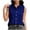 *1-Dark Blue, variant on Women's Gingham Button Down Collared Shirt,Plaid Roll Up Sleeve Blouse For Women,Ladies Summer Office Work Top with Pockets,Red,S-2XL