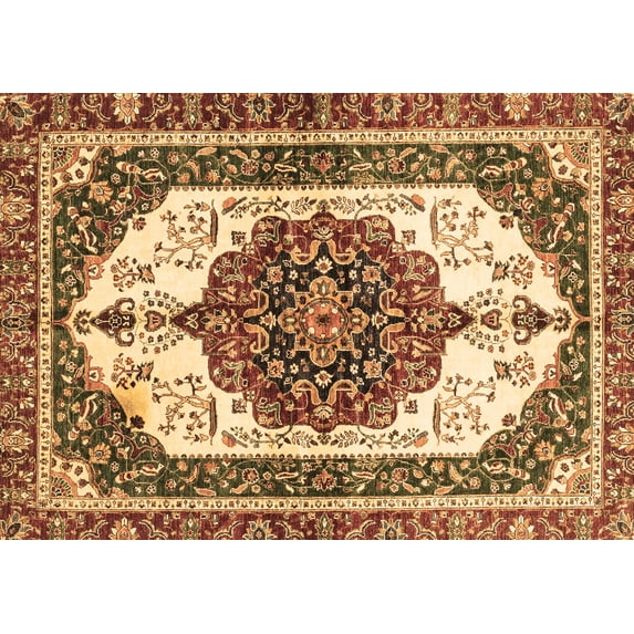 Ahgly Company Indoor Rectangle Persian Brown Traditional Area Rugs, 2' x 5'