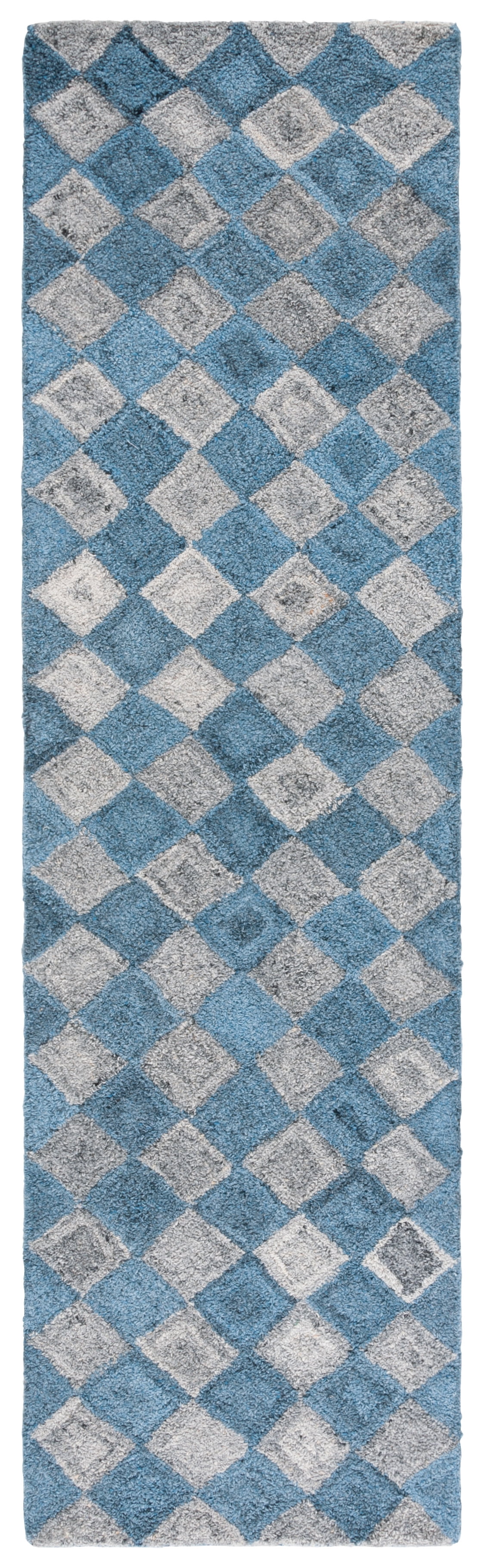 SAFAVIEH Abstract Creighton Geometric Runner Rug, Gray/Blue, 2'3" x 10'