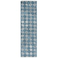 thumbnail image 3 of SAFAVIEH Abstract Creighton Geometric Runner Rug, Gray/Blue, 2'3" x 10', 3 of 13