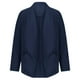 thumbnail image 5 of Blusa informal holgada de color liso con escote en V y botones a rayas para mujer, 5 of 6