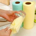thumbnail image 2 of Djiypn Reusable Cleaning Wipe, Household &Kitchen Towels,Disposable Cleaning Cloth, Dish Cloth Dish Towels Dish Rags Reusable Kitchen Paper Towels, Wash Towels, 2 Rolls of 80 Sheets, 2 of 7