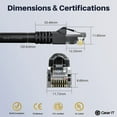 thumbnail image 6 of GearIT Pre-Terminated Cat 6 Ethernet Cables for Home & Office Network, Black 6-ft 24 Pack, 6 of 8