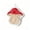 Red, variant on Coral Fleece Hand Towel, Hanging Kitchen Towels Cute, Whimsical Shape Design, Brown
