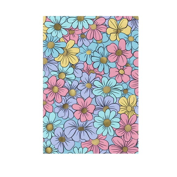 Spring Colorful Flowers Garden Flag House Banner 12" x 18" Double Sided Outdoor Yard Decoration