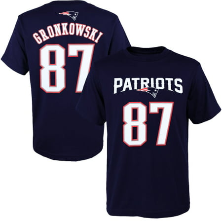 Rob Gronkowski New England Patriots Youth Primary Gear Name & Number T-Shirt - Navy Blue