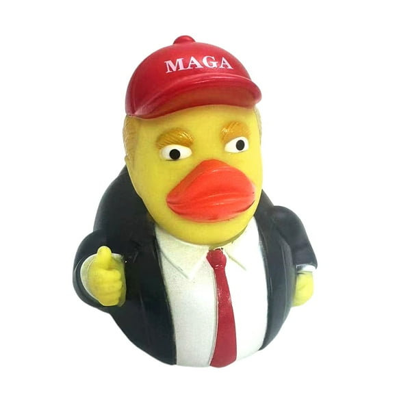 1PC Novelty Trump Rubber Duck Toy, Baby Bath Toys, Funny Rubber Duckies Toy Gifts for Kids