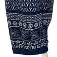 thumbnail image 6 of The Skyline Collection Women's Border Print Palazzo Pants in Blue - Medium, 6 of 8