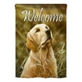 thumbnail image 2 of Breeze Decor 10074 Pets Yellow Lab 2-Sided Vertical Impression House Flag - 28 x 40 in., 2 of 2