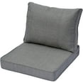 thumbnail image 1 of Ovios Back and Seat Cushion Set for Outdoor Furniture, 2-Piece Replacement Cushions for Deep Seating Patio Chair, Outside Pads for Porch, Deck and Garden Seats, 1 of 6