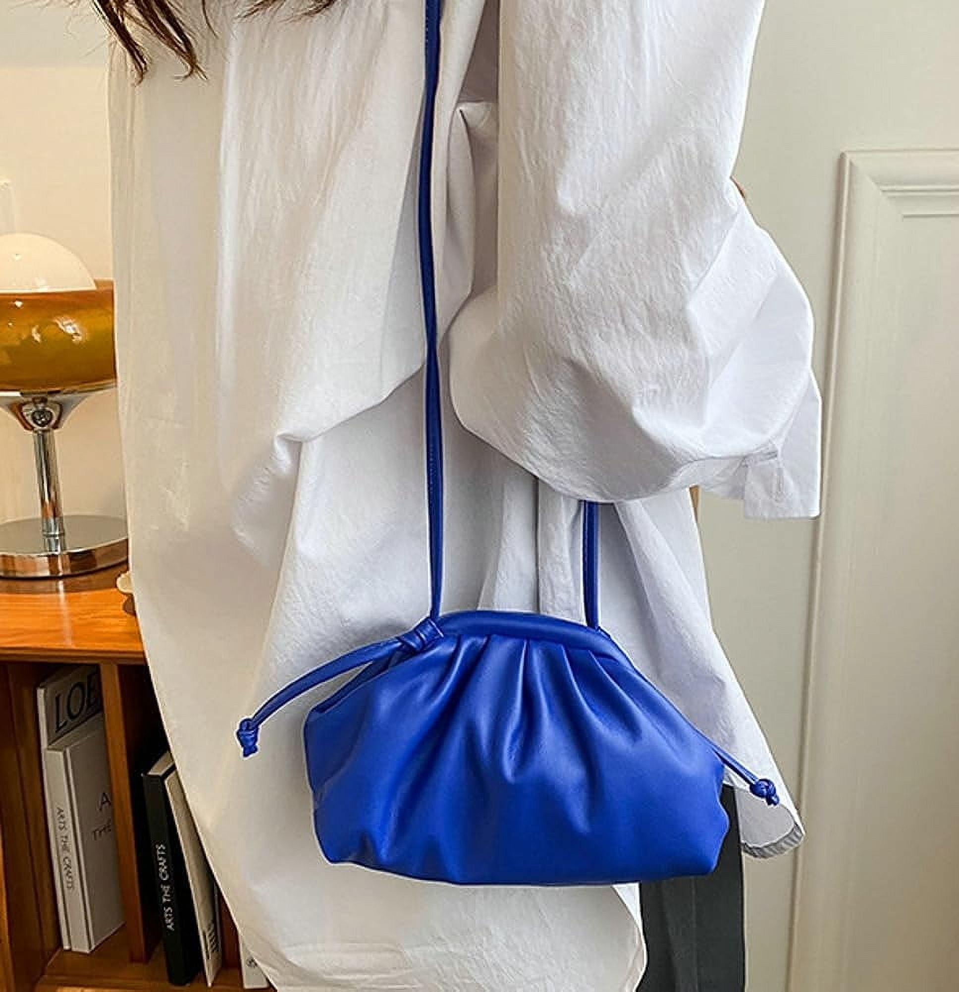 Kukuzhu Women Soft PU Leather Cloud Dumpling Bag Fashion
