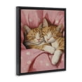 thumbnail image 2 of Stupell Industries Shabby Chic Sleeping Orange Cats Embrace Black Floating Frame Canvas Art, 17 x 21, by The Prints Vibe, 2 of 8