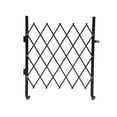 thumbnail image 2 of AKDSteel Barrière de Sécurité Pliante en Acier Robuste, Barrière Extérieure Extensible avec Roulettes Pivotantes à 360° et Conception à Ciseaux Verrouillable pour Jardins, Cours, 2 of 7